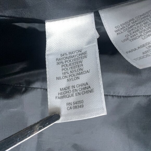 Nine West Blazer Suit Jacket Cropped Womens Size 4 Floral Button Front Gold - Picture 5 of 11